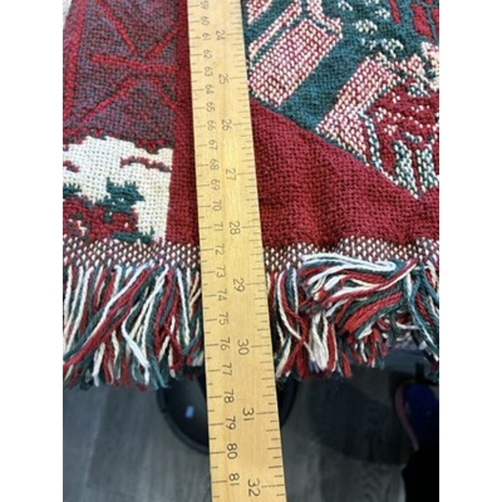 Upcycled Blanket Jacket Boho tapestry Cottagecore Handmade Christmas Sz L/XL - Picture 6 of 8